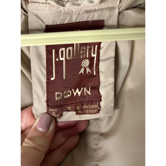 Vintage j Gallery Women's Long Down Coat Jacket 80% Duck Down 20% Feather Mediu - Picture 10 of 12